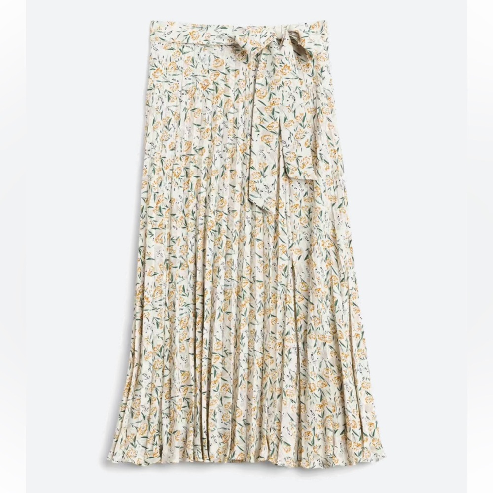NWT Pleated Midi Skirt